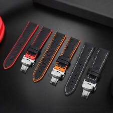 Pulseira de borracha de silicone fibra de náilon pulseira de relógio fivela de fecho de implantação comprar usado  Enviando para Brazil