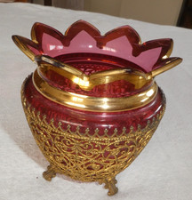 Vase verre rouge d'occasion  Quimper