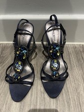 Blue kitten heels for sale  LEICESTER