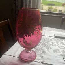 Coloured glass vase for sale  CARRICKFERGUS