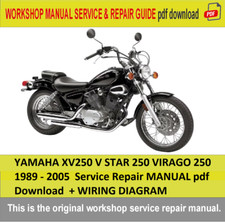 YAMAHA XV250 V STAR 250 VIRAGO 250 1989-2005 Serviço de Reparo MANUAL pdf Download comprar usado  Enviando para Brazil