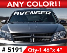 Adesivo decalque para pára-brisa Avenger 46"w x 4"h em qualquer 1 cor comprar usado  Enviando para Brazil