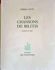 Pierre louÿs chansons d'occasion  Bourg-de-Péage