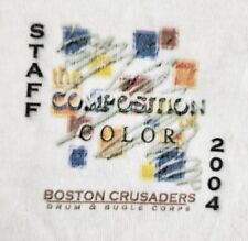 Camisa masculina vintage Boston Crusaders extra grande 2004 equipe corneta de bateria adulto A39 comprar usado  Enviando para Brazil