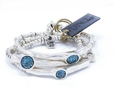 Novo Uno De 50 Prata Delirio Delirium Pulseira de Cristal Azul, Colar  comprar usado  Enviando para Brazil