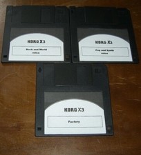 Korg X3 -  3x floppy disk comprar usado  Enviando para Brazil