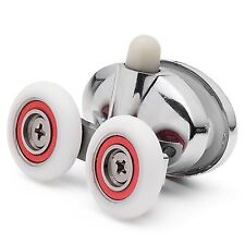 2 x rolos/rodas de porta de chuveiro borboleta com fundo duplo lagos 25 mm L077-2 comprar usado  Enviando para Brazil