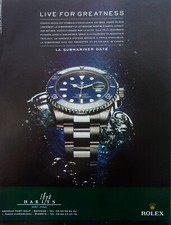 Publicite montre rolex d'occasion  Montluçon