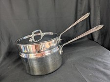Panela a vapor All Clad 3 peças caldeira dupla e tampa aço inoxidável 8" comprar usado  Enviando para Brazil
