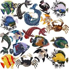 Broche de moda lindo esmalte de cristal de pescado de moda animal marino broches vintage  segunda mano  Embacar hacia Mexico