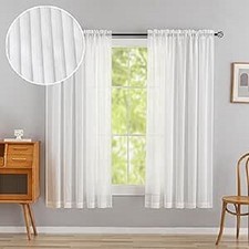 White stripe voile for sale  SUTTON-IN-ASHFIELD
