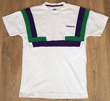 Camiseta Adidas Originals 1988 Archive Series para Hombre Blanca Púrpura Retro Talla S, usado segunda mano  Embacar hacia Argentina