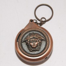 Isqueiro/chaveiro vintage redondo bronze metal recarregável comprar usado  Enviando para Brazil