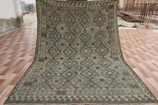 "Tapete Kilim de Lã Vintage Feito à Mão 5x6 - Tapete Tribal Turco - Decoração Boho para Casa" comprar usado  Enviando para Brazil