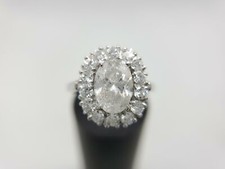 Platinum natural oval for sale  Chicago