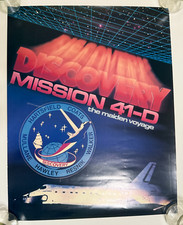 Usado, Pôster Discovery Space Shuttle Maiden Voyage 1984 Missão 41-D - Original comprar usado  Enviando para Brazil