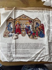 Christmas fabric nativity for sale  STROUD