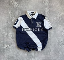 Camiseta polo Tommy Hilfiger logotipo grande camiseta rugby vintage  comprar usado  Enviando para Brazil