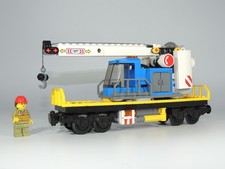 LEGO CITY, kolej, wagon dźwigowy, wagon drewniany z zestawu 60198 pociąg towarowy, używany na sprzedaż LEGO CITY, kolej, wagon dźwigowy, wagon drewniany z zestawu 60198 pociąg towarowy, używany na sprzedaż  Wysyłka do Poland