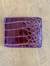 Cartera de piel de cocodrilo genuina segunda mano  Embacar hacia Mexico