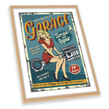 Motorcycle garage pinup for sale  UK