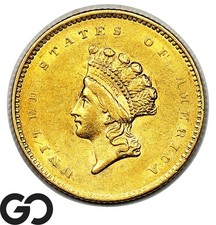 1854 gold dollar for sale  Boerne