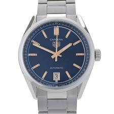 Caixa/recibo de relógio TAG Heuer Carrera WBN2311 calibre 7 mostrador azul e ouro rosa 36 mm comprar usado  Enviando para Brazil