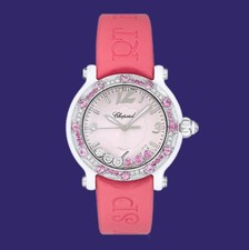 Relógio Chopard edição limitada cerâmica/SS com diamantes, safiras; data ref.8507, usado comprar usado  Enviando para Brazil