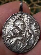 Medaglia Devozionale Votiva Punzonata S. Vincenzo Paoli Argento Salvator Mundi, usado comprar usado  Enviando para Brazil