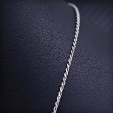 Colar de corrente de corda 16” 2mm vintage italiano prata esterlina 925 comprar usado Colar de corrente de corda 16” 2mm vintage italiano prata esterlina 925 comprar usado  Enviando para Brazil