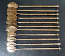 Cuillères pailles argent d'occasion  Besançon