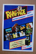 Rampage arcade flyer for sale  Augusta