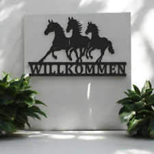 Willkommensschild pferden haus gebraucht kaufen  Lübbecke