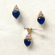 Heart blue zirconia for sale  Palm Desert