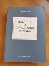 Manuale procedura penale usato  San Lorenzo Nuovo