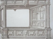 Vredeman De Vriese 1630 Cama Luis XIII Grabado Decoración Adams Mueble S.XIX comprar usado  Enviando para Brazil