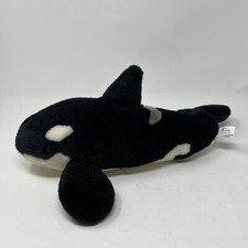 Usado, Pelúcia Seaworld Shamu Orca Assassina Baleia Bicho de Pelúcia 17" Sea World Preto Branco comprar usado  Enviando para Brazil