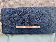 Navy blue clutch for sale  POOLE