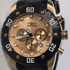 Invicta Pro Diver relógio masculino de mergulho cronógrafo ouro rosa 20281 50mm comprar usado  Enviando para Brazil