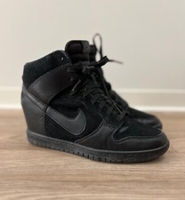 Tênis Nike Dunk Sky Hi preto completo cunha escondida camurça comprar usado  Enviando para Brazil