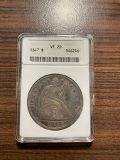 1847 seated liberty for sale  San Diego