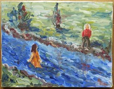 Tableau naïf waltraud d'occasion  Toulon-