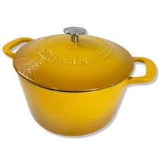 Forno holandês ombre amarelo de ferro fundido esmaltado 7 qt com tampa MARTHA STEWART Gatwick comprar usado  Enviando para Brazil