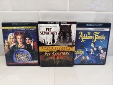 4K UHD Blu-Ray 4 Movie Lot - Pet Semesters - Hocus Pocus - Adams Family - Used comprar usado  Enviando para Brazil