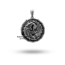 Pingente Game of Thrones Dragon Love oxidado prata 925 motociclista motociclista presente masculino comprar usado  Enviando para Brazil
