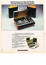 1974 advertisement schneider d'occasion  Expédié en Belgium