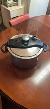 Panela de pressão TEFAL CLIPSO aço inoxidável 8 litros com cesta de vapor., usado comprar usado  Enviando para Brazil