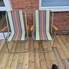 Vintage folding chair for sale  BLACKPOOL