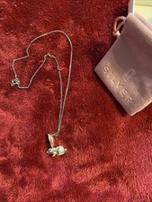 Silver rabbit necklace for sale  LONDON