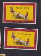 Antique match tag d'occasion  Expédié en Belgium